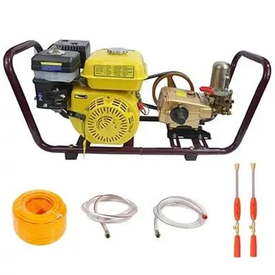 KISAN KRAFT HTP SPRAYKK- PSP30 &amp;amp; 50MTR PIPE 2 GUNS 5HP MOTOR